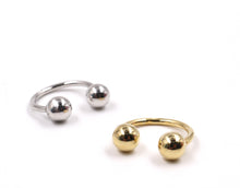 Carica l&#39;immagine nel visualizzatore di Gallery, Anello piercing in Arg925 regolabile
