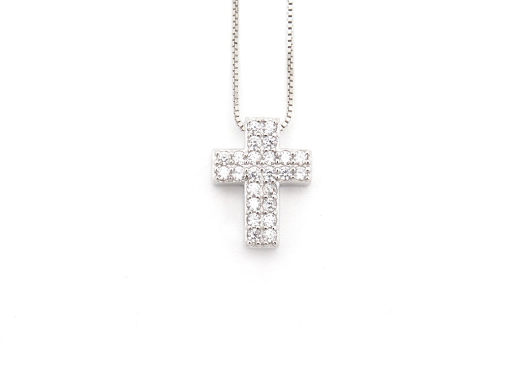 .. collana Crocetta zirconata