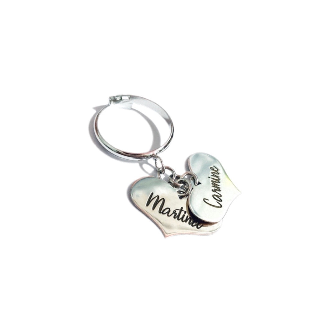 Anello con Cuori pendenti